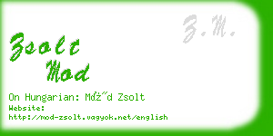 zsolt mod business card